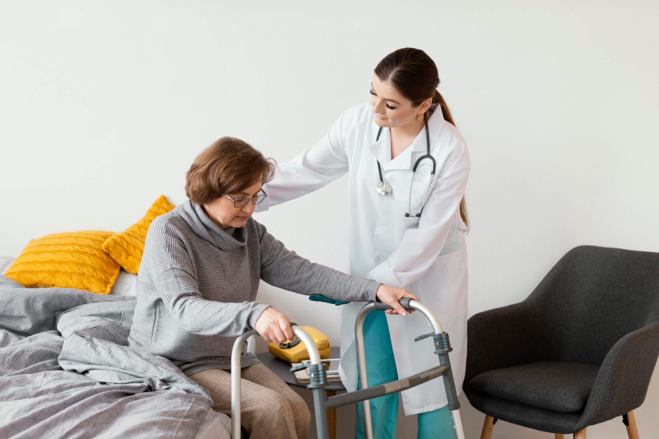 Safe, hygienic recuperative care recovery environment at Perris Clinic in Perris, CA
